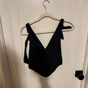 Black Deep V Women's Top